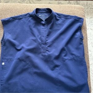 Figs Navy Blue Rafaela Scrub Top